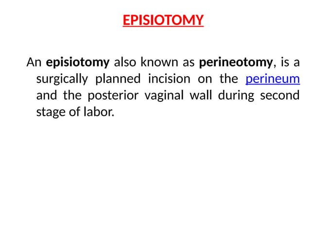 Episiotomy | PPTX