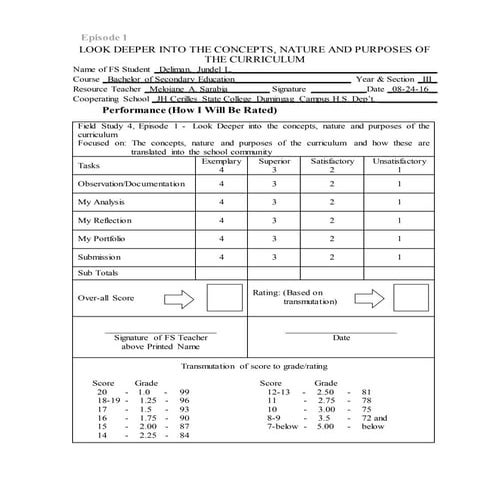 Field Study 4 Episode 1