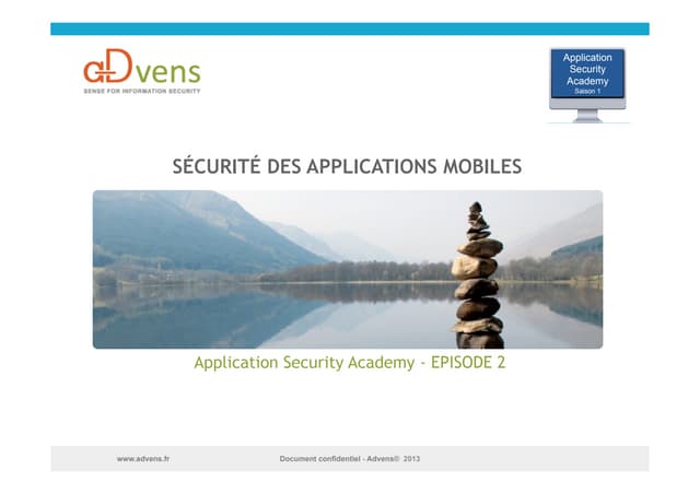 Sécurité des applications mobiles