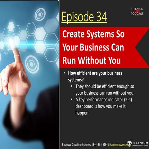 Titanium Life Podcast Episode 34: Create Systems so Your Business Can Run Wit...