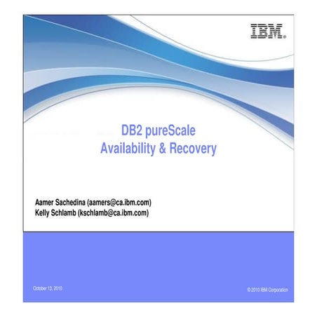 Episode 3  DB2 pureScale Availability And Recovery [Read Only] [Compatibility...