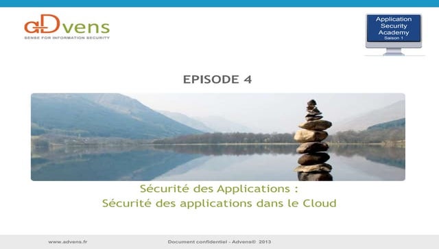 Securite des Applications dans le Cloud