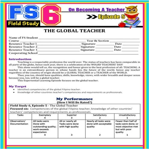 FS6 Episode 5: The Global Teacher