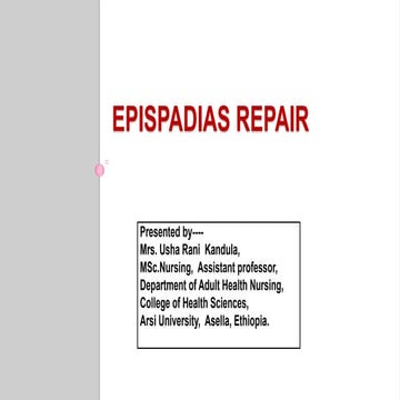 Epispadial repair