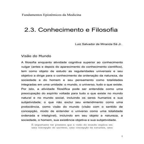 4 filosofia e senso comum | PDF