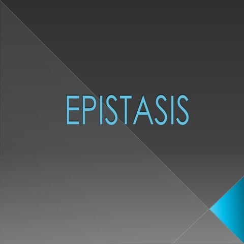 Epistasis