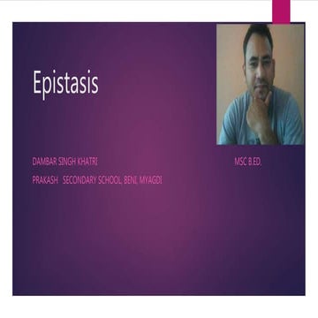 Epistasis/class 12 biology