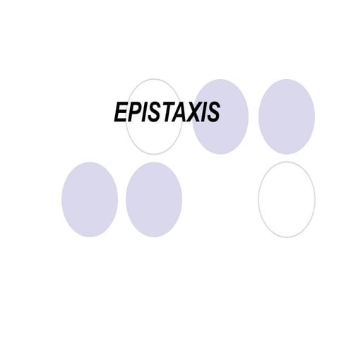 ENT disorders: Epistaxis causes and management