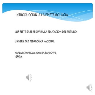 Presentación EPISTEMOLOGIA