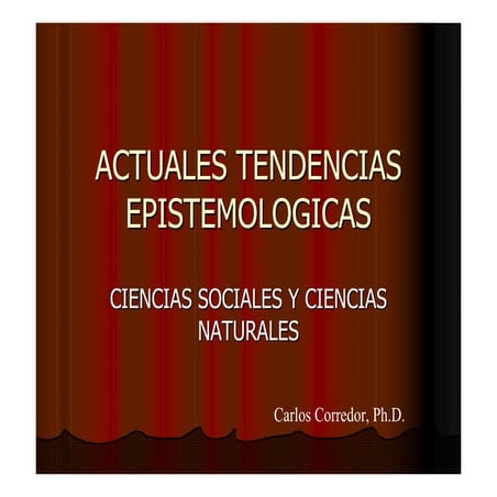 Datos de Epistemología