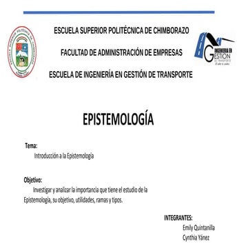 Epistemología