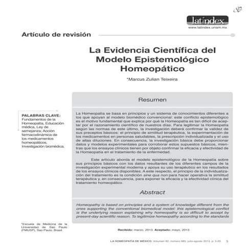 Epistemologico homoeopatico