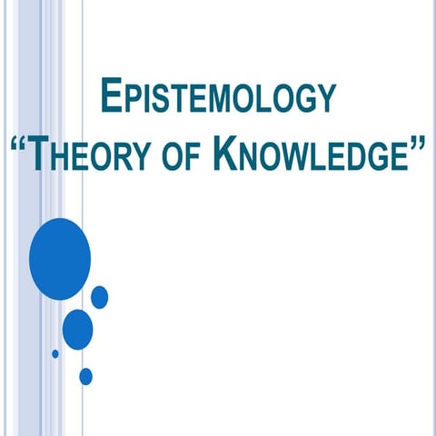 Epistemology