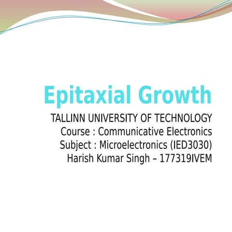 Epitaxial Growth