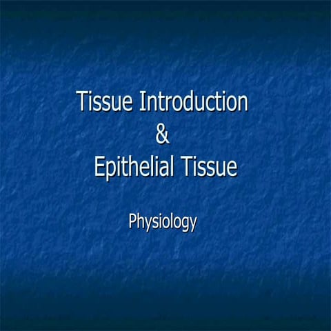 Epithelial tissue