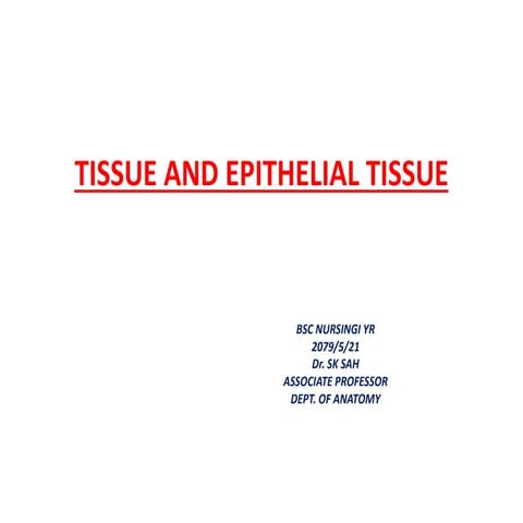 EPITHELIAL TISSUE (defn, classification & functions;PDF.pdf
