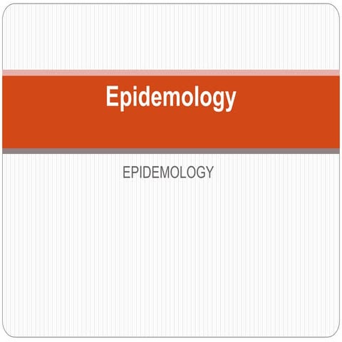 introduction epidemiology 