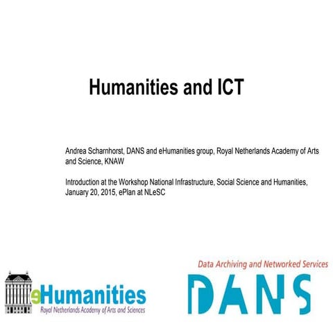 Humanities and ICT