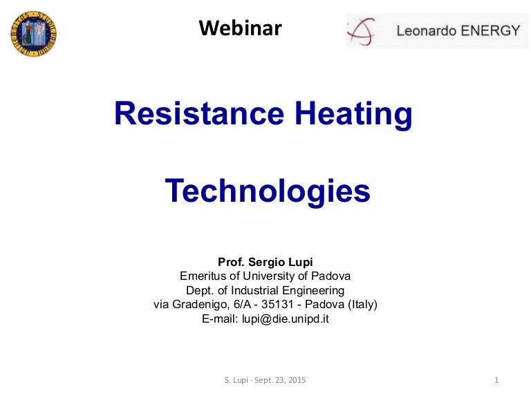 Resistance Heating Technologies