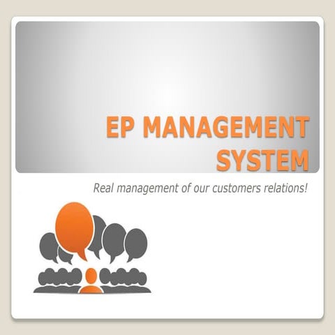 EP management | PPTX