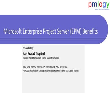 Benefits of EPM