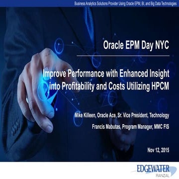Improve Performance with Enhanced Insight into Profitability and Costs using ...