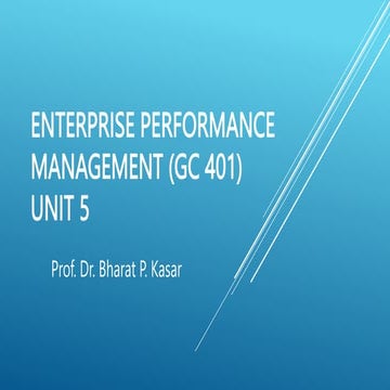 Power point presentation on enterprise performance management