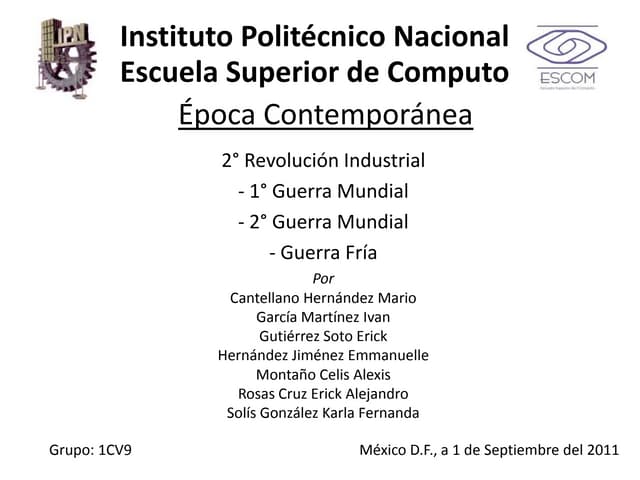 Epoca contemporanea