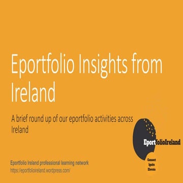 Eportfolio Ireland – Eportfolio Insights