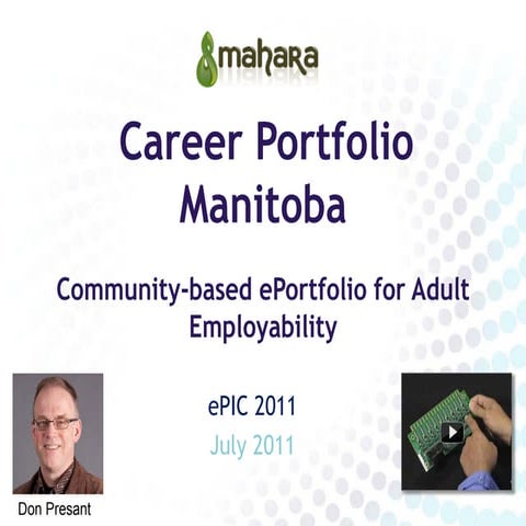 Eportfolio in the community - ePIC 2011