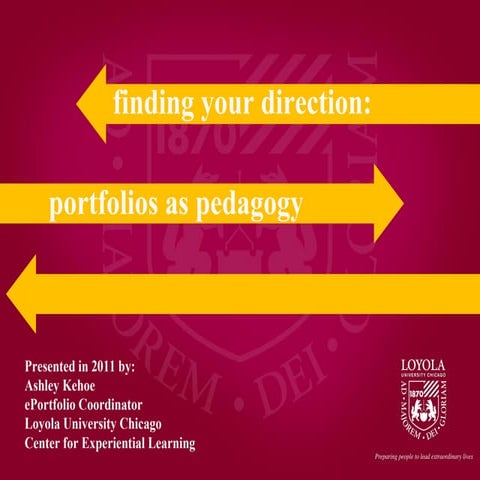 Portfolios as Pedagogy