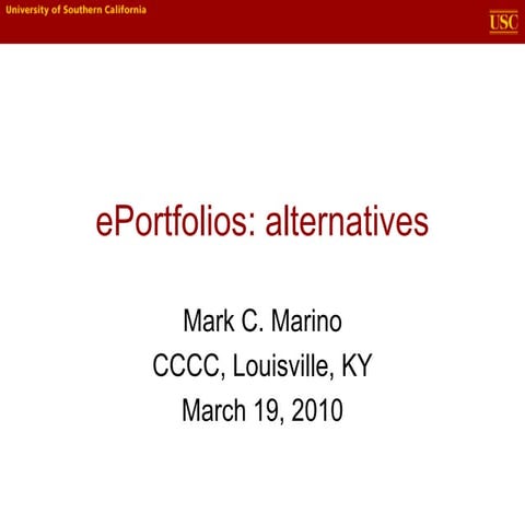 ePortfolios CCCC10