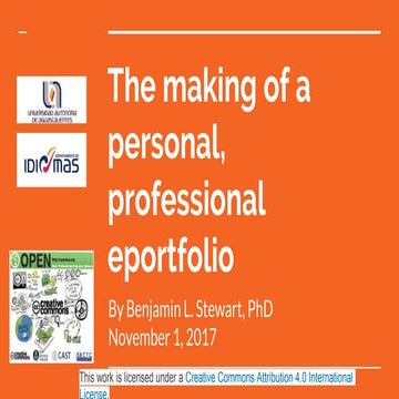 The Making of a Personal & Professional Eportfolio