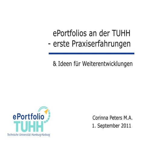 ePortfolios an der Technischen Universität Hamburg-Harburg
