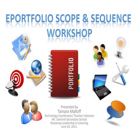 E portfolio Scope & Sequence 2011