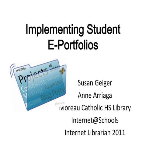Implementing ePortfolios