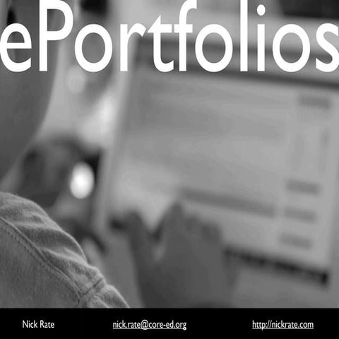 Eportfolios 101  Te Apiti