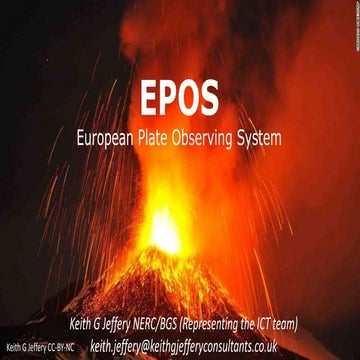 OSFair2017 Workshop | EPOS: European Plate Observing System