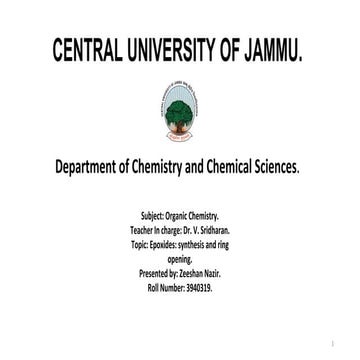 Epoxide, nomenclature, synthesis, ring opening, regio-selectivity