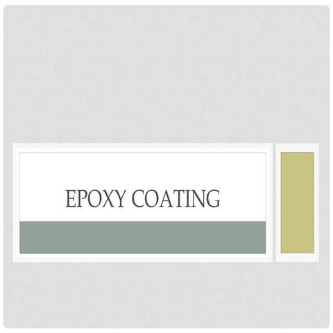 Epoxy coatings