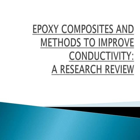 Epoxy composites thermal conductivity enhancement