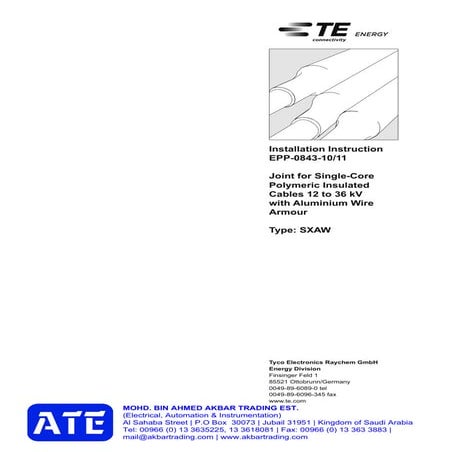 EPP-0843-10/11 RAYCHEM JOINT KIT | AKBAR TRADING EST. SAUDI ARABIA|