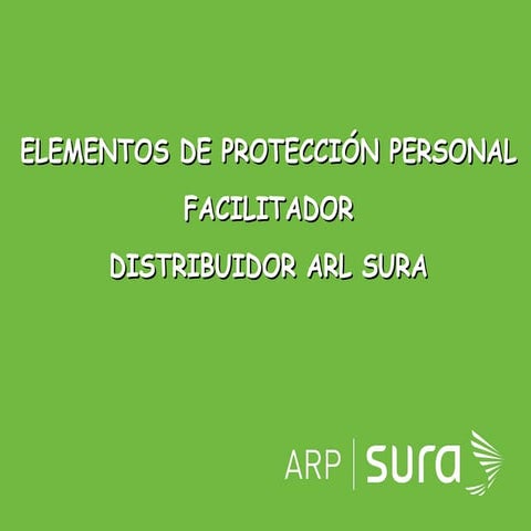 Presentación Elementos de protección personal