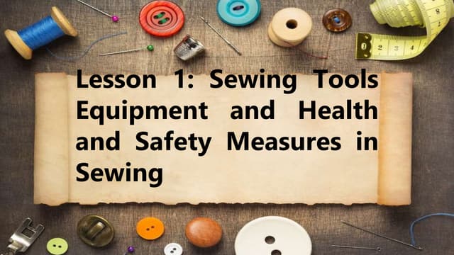 Basic Hand Stitches | PPTX