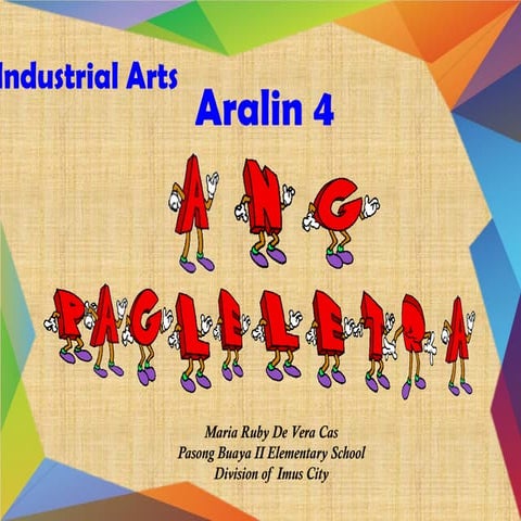 Iba't Ibang Uri ng Lettering Styles at mga Gabay sa Pagleletra | PPTX