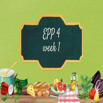 Epp4 week 1