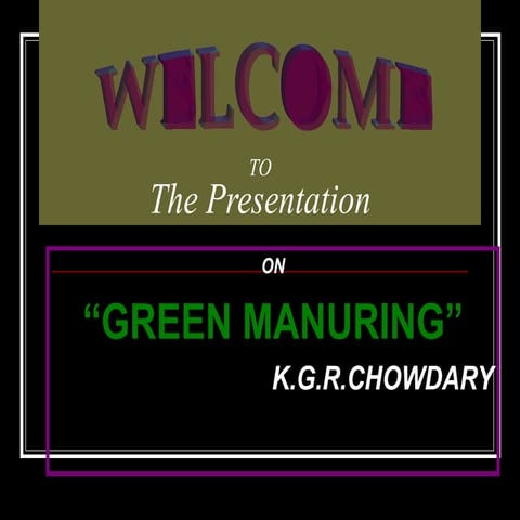 Green Manuring