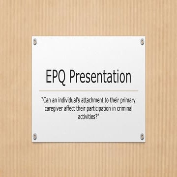 Epq presentation