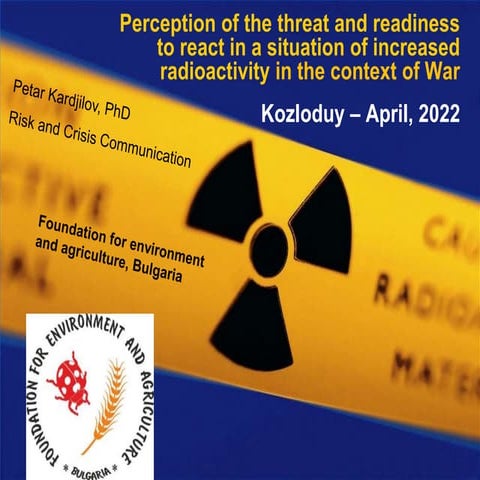 Nuclear Power Issues in Bulgaria, Dr. Petar Kardzhilov, Nuclear ...