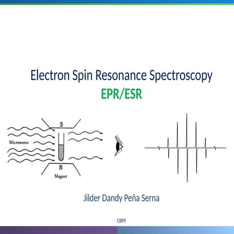 essonância Paramagnética Eletrônica (RPE ou EPR) em Nanomateriais | PPTX